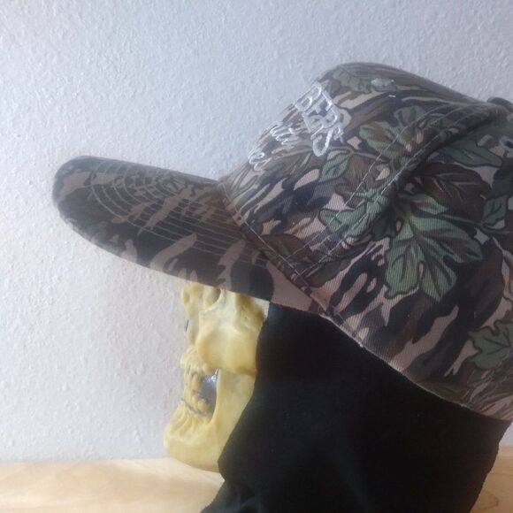 Deadstock Vintage Chambers Security Services Bodyguard Camouflage Snap Back Hat - Picture 3 of 8